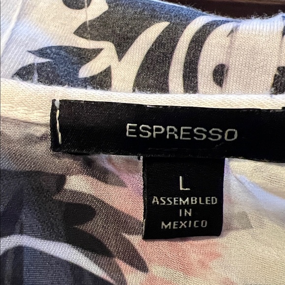 Espresso Black and White Tank Top size L - Picture 9 of 13